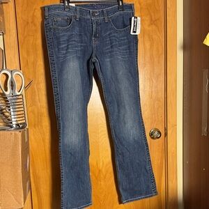 NWT Cruel Girl Dark Blue Denim “Blake” Jeans Button Detail